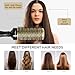 AM 8:00 Round Brush for Blow Drying,Ceramic Barrel & Antistatic Bristles, Salon Blowout Hair Styling for Wet or Dry (Includes 4 Clips)