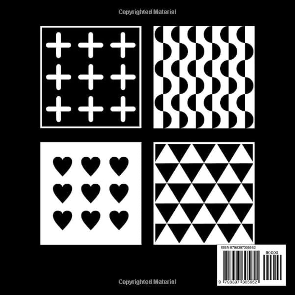 Amazon.com: Black and White PATTERNS Book for Babies 0-6 Month: High Contrast Images for Newborn Tummy Time | Visual and Brain Development: 9798397305952: Panda, Mommy: Books black-and-white-baby-pattern-pictures-adventure-in-a-box