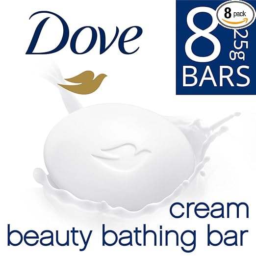 Dove Cream Beauty Bathing Bar 100 g (Combo Pack of 8) With Moisturising Cream for Softer, Glowing Skin & Body – Nourishes Dry Skin more than Bar Soap at Rs. 769