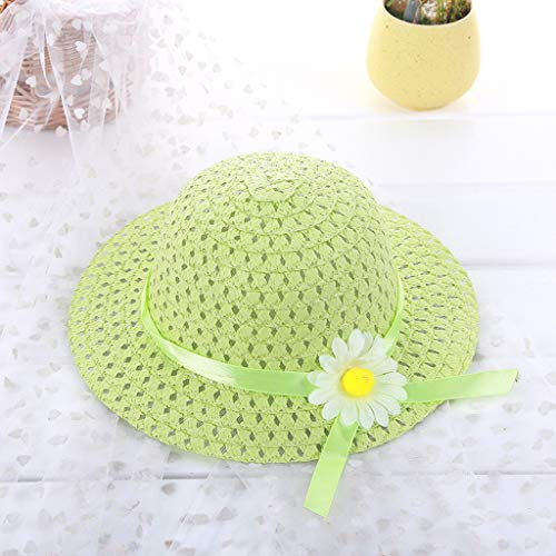 Kids Boys Girls Sunhats Baby Visor Hat Summer Beach Hats Sun Flower Floral Straw Hat Easter Gifts2