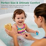 2 Pcs Shower Sponge, Bath Sponges, Exfoliating Shower Sponges, Larger Shower Sea Sponge, Ultra-Soft for Sensitive Dry Skin, Exfoliating Sponge Body Puff with Dense Foam for Gentle & Deep Cleansing - Image 6