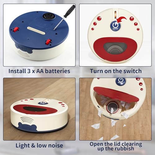 Image of Jovow Kids Cleaning Set for Toddlers, 10 Pcs Pretend Play Educational Set Includes Kids Vacuum that Really Works with Lights & Low Noise, Broom, Spray Bottle and More