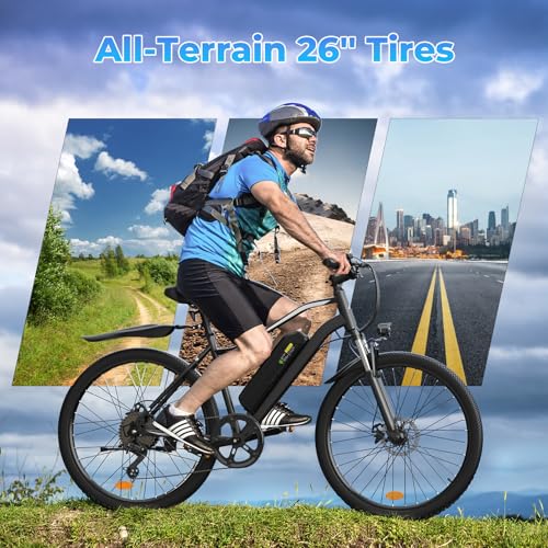 Electric Bike – 750W Peak Motor Electric Bicycle, 20MPH, 60