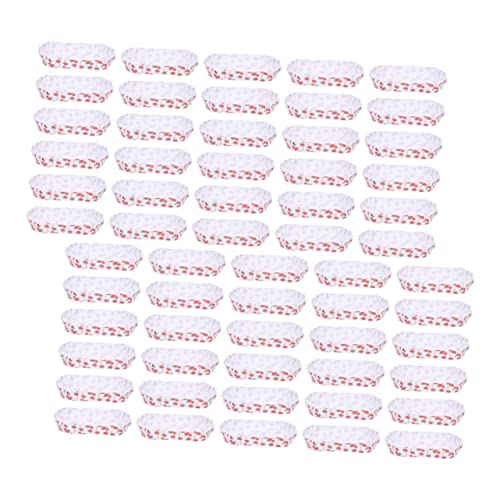 Ciieeo 200Pcs Disposable Paper Food Boats Grease Hot Dog Containers for Parties Multi Functional Dessert Holders for Bakeries Food Trucks and Picnics