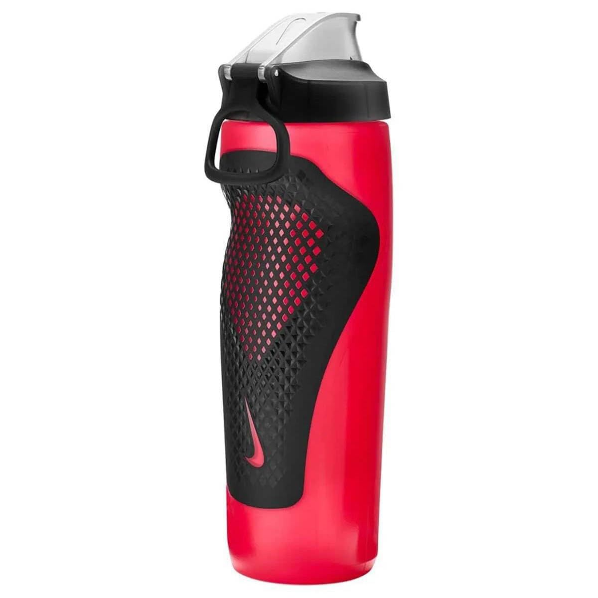 Nike Refuel Locking Lid Bottiglia per Bere University Red/Black/Silver Iridescent 709 ml
