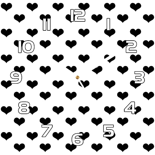 Horloge en verre de cuisine moderne salon murale 30x30 aiguilles noires Coloray