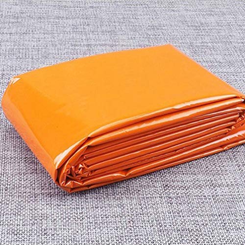 1 saco de dormir impermeável para alívio de desastres ao ar livre 203 x 91 cm, emergência para ativi