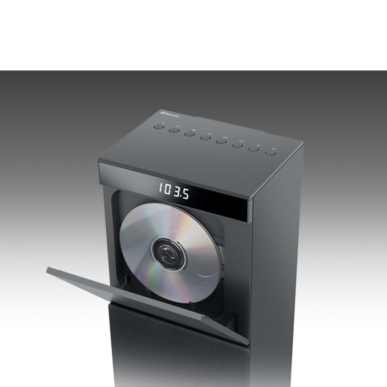 Muse BTC Enceinte Colonne Bluetooth FM CD USB Télécommande Noir