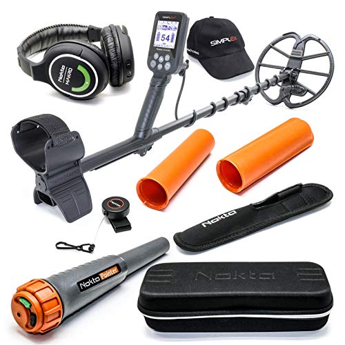 Nokta Simplex Submersible Metal Detector with Wireless Headphones and