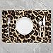 Schwarz Braun Leopard Tischsets, Gepard Leopard Abwischbare Platzset für Esszimmer Terrasse Tisch Küche, Afrikanisches Wildtier Thema rutschfeste Tischsets 30x45 Satz von 4