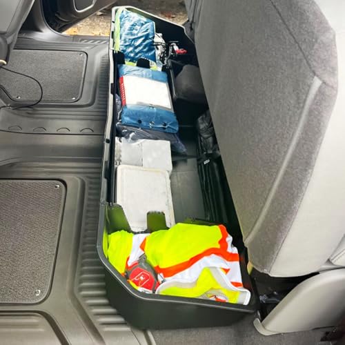 Image of Under Seat Storage Box & Center Console Organizer Tray Fit For Chevy GMC