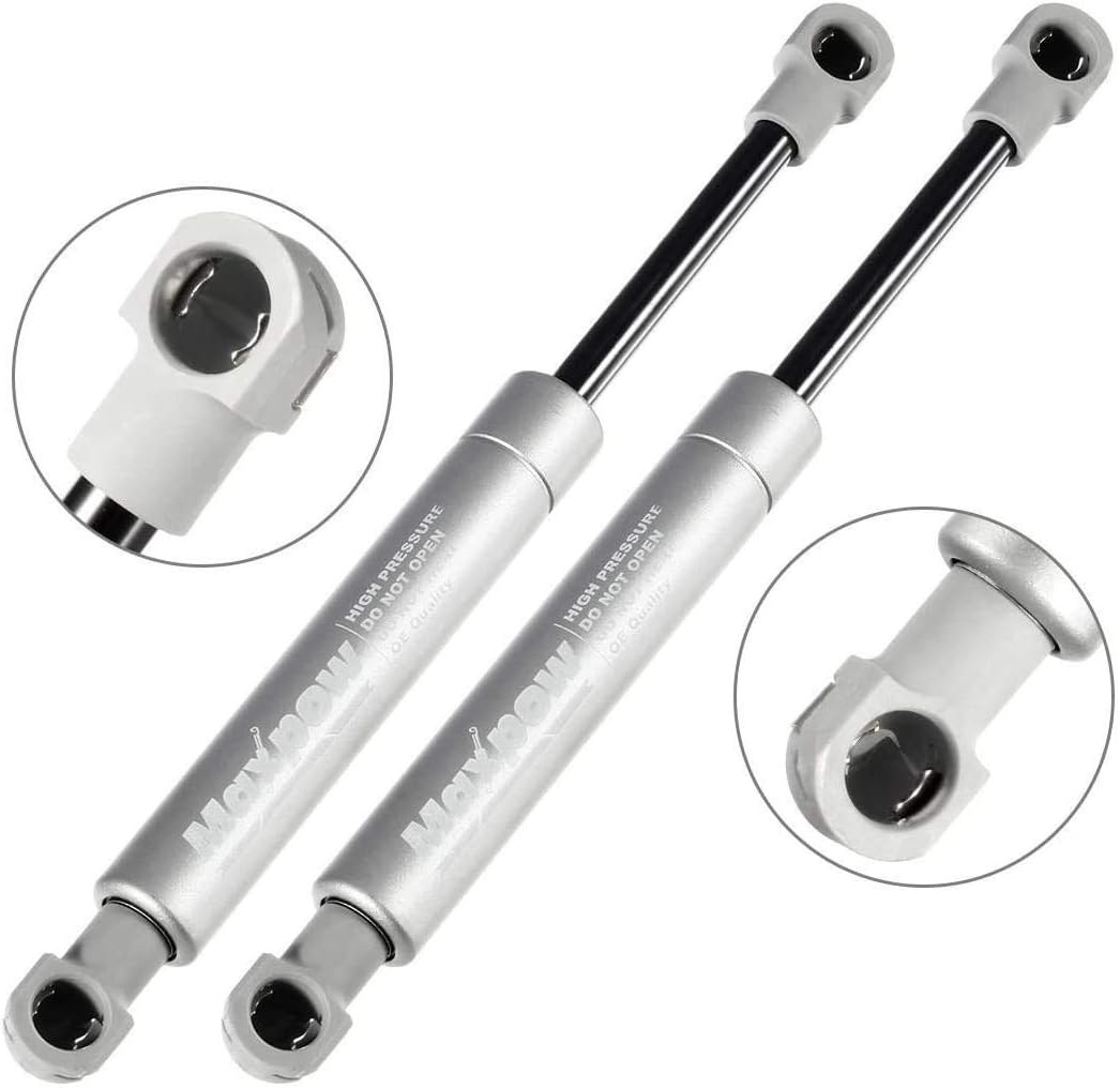 Maxpow 2x Universal Gas Struts 250N 195mm, Compression Springs for Door Hinges, Gas Dampers Gas Lift Stay Lift Fits For Wardrobe Device Bed Cabinet Platform etc