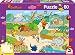 Schmidt Spiele 56349 Sendung Zoo, Die Maus, Kinderpuzzle, 60 Teile, Bunt