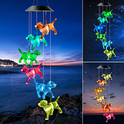 Dog String Light Wind Chimes Birthday Gifts mom+Gifts Birthday Gifts for mom mom Gifts from Daughter Unique Birthday Gifts for Women Gifts for Grandma Best Grandma Birthday Friend Gift.