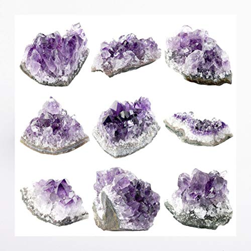 Wixine 1 Pcs Natural Raw Amethyst Quartz Druzy Crystal Cluster Healing Specimen Decor #TOP7