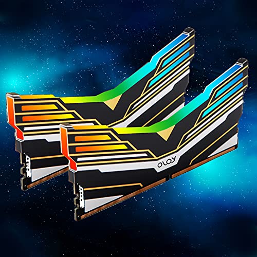 Image of OLOy DDR4 RAM 16GB (2x8GB) Warhawk Aura Sync RGB 3600 MHz CL18 1.35V 288-Pin Desktop Gaming UDIMM (MD4U083618BEDA)