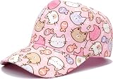 YeeHeen Kids Baseball Cap Cute Prints Cap Adjustable Sun Hat for Girls Cat A