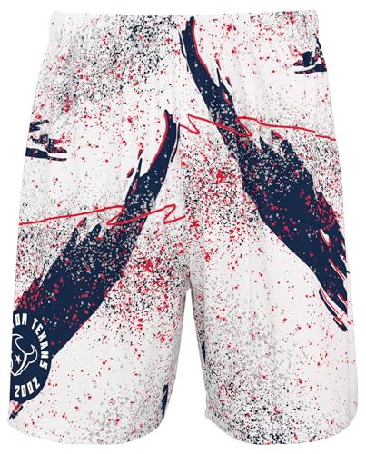 Zubaz NFL Men's Adult 7" Inseam Shorts in Vibrant Camo, Zebra, Confetti and Fade Styles (Small - 3XL)