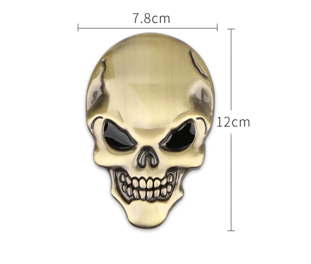 Car Emblem Badge Logo Car Emblems Decorations Car Decals Osobowość Samochodowa Dekoracyjne Naklejki Motyki Zmodyfikowany Metal Car Body Naklejki Tail Marker Demon Wklej 3D Stereo-Srebro
