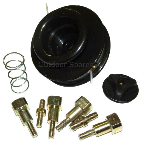 Two 2 Line Brushcutter & Strimmer Durafix Pegged Head And Adapter Bolt Kit