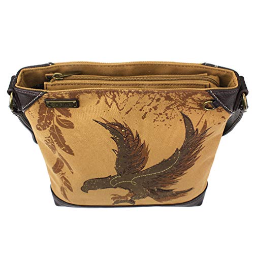 Image of CHALA Canvas Crossbody Women Mid-Size Crossbody Shoulder Purse with Adjustable Strap
