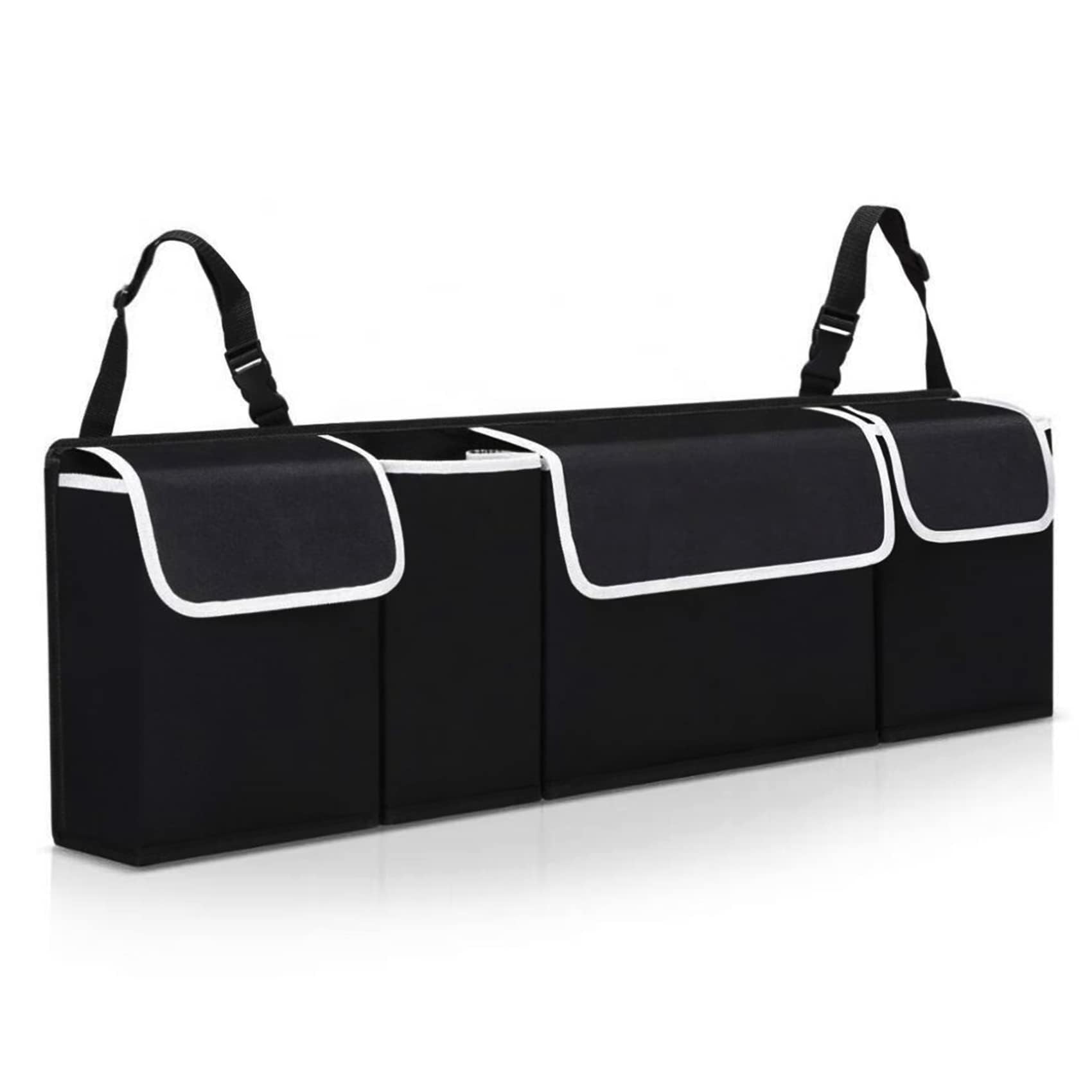 Car Trunk Organizer, KOWVOWZ Folding Car Boot Organiser Trunk Organiser Collapsible Waterproof Durable Multi Compartments for Hot Or Cold Food, Truck, Van, SUV, Travel Accessories