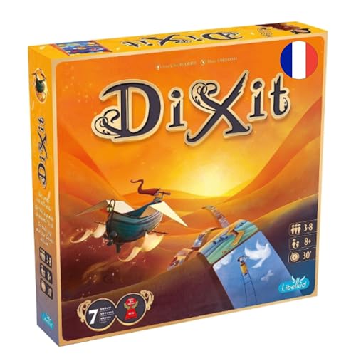 Asmodee - Dixit - Une Image Vaut Mille Mots - Jeu de Société Familial & Enfants dès 8 Ans - As d'or - Imagination et Intuition - Jeu de Plateau Créatif - 3 à 8 Joueurs - 30 Min - Libellud