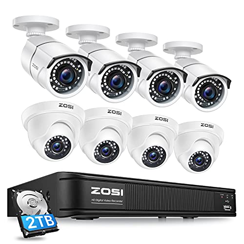 40% Off Discount ZOSI 5MP Lite H.265+ Home Security Camera System, 8 Channel CCTV DVR Recorder with Hard Drive 2TB and 8 x 1080P(2.0MP) Surveillance Bullet Dome Camera Outdoor Indoor, Remote Access, Motion Detection Best Deal ZOSI 5MP Lite H.265+ Home Security Camera System, 8 Channel CCTV DVR Recorder with Hard Drive 2TB and 8 x 1080P(2.0MP) Surveillance Bullet Dome Camera Outdoor Indoor, Remote Access, Motion Detection
