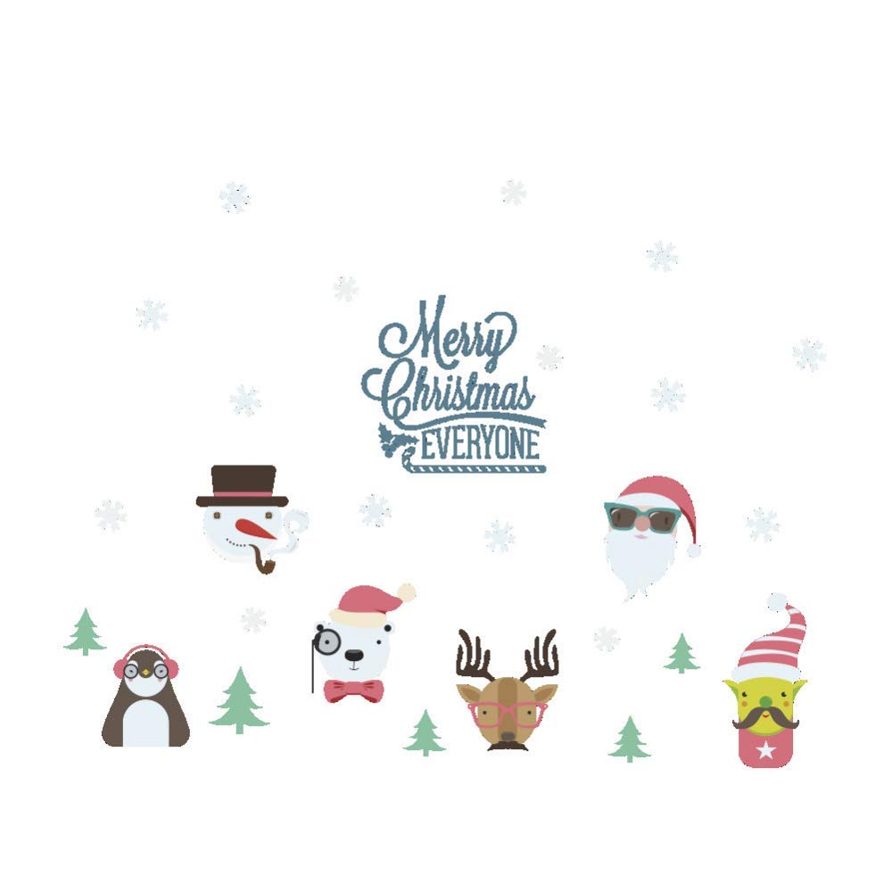 Applique de flocon de neige de Père Noël pour illuminer les fenêtres