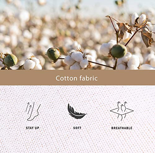 MONFOOT Women's 1/10 Pairs Comfortable Casual Cotton Quarter Crew Socks, multipack3