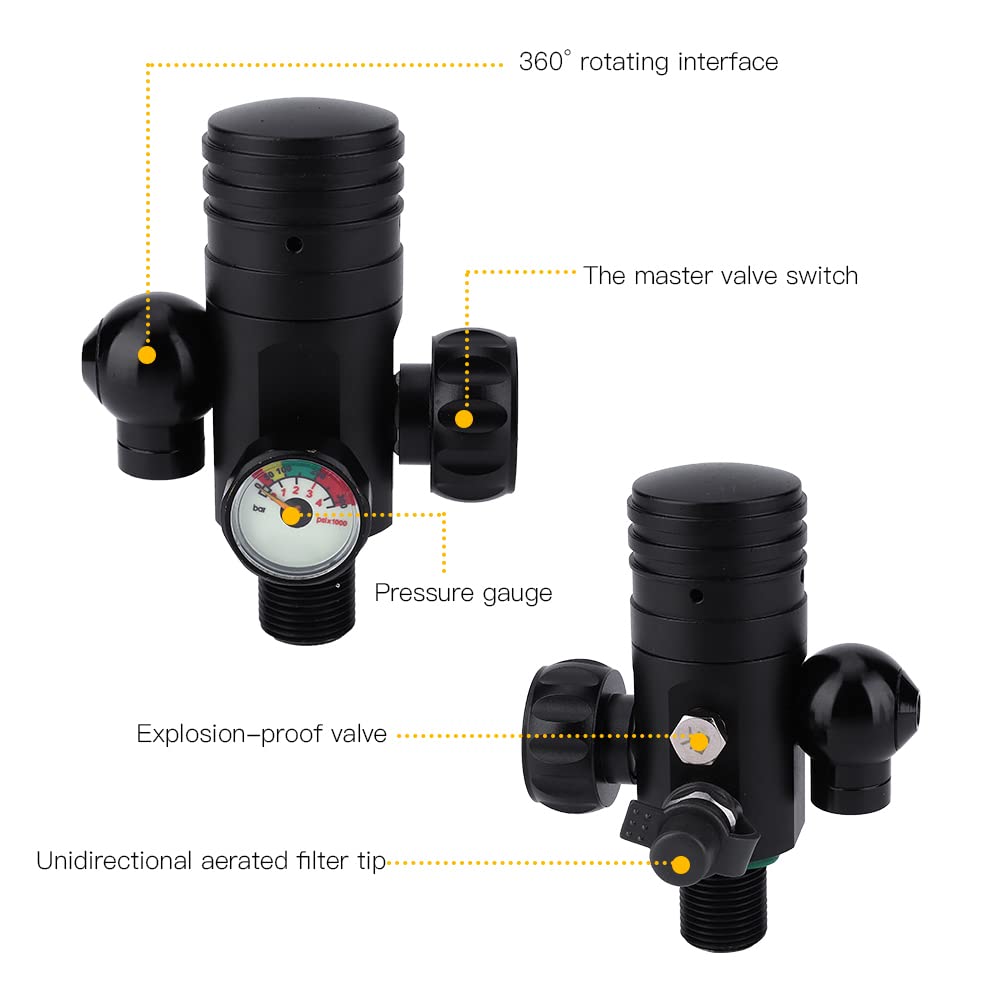 Equipo Respirador de Buceo de Alta Capacidad S400 con Cilindro de Aluminio para Pescadores Verde