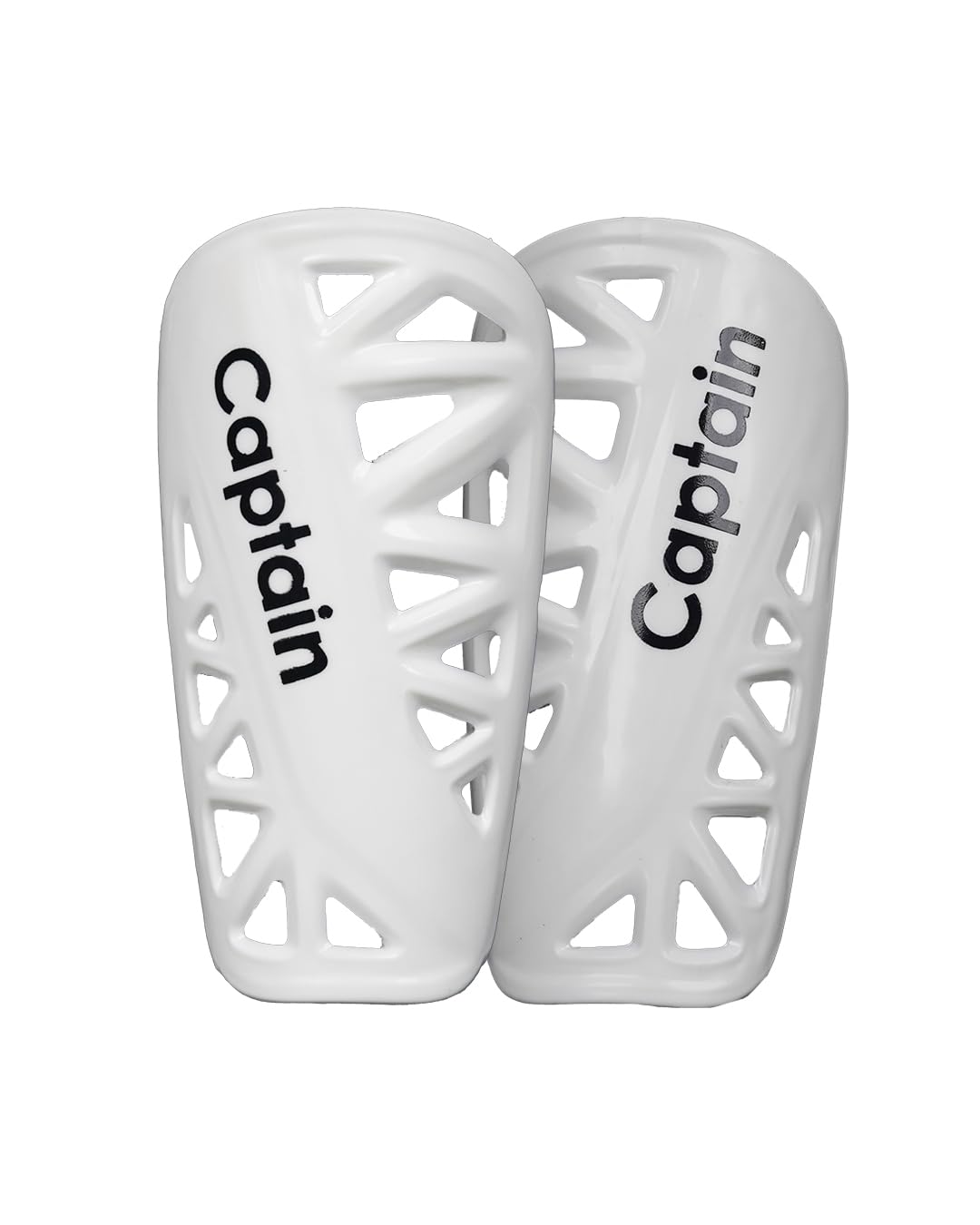 Bullet Shinguards Hard Protective Shell Soccer Shinguards Football Shin Guard (White)