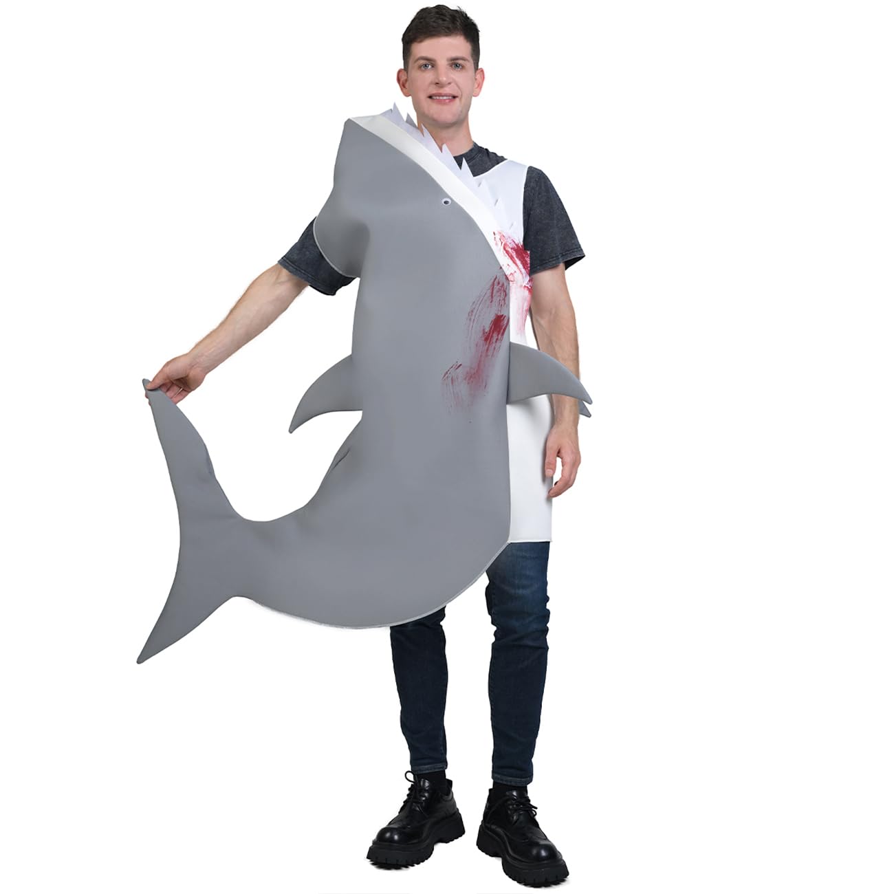 Costume da squalo unisex divertente per adulti (taglia unica)