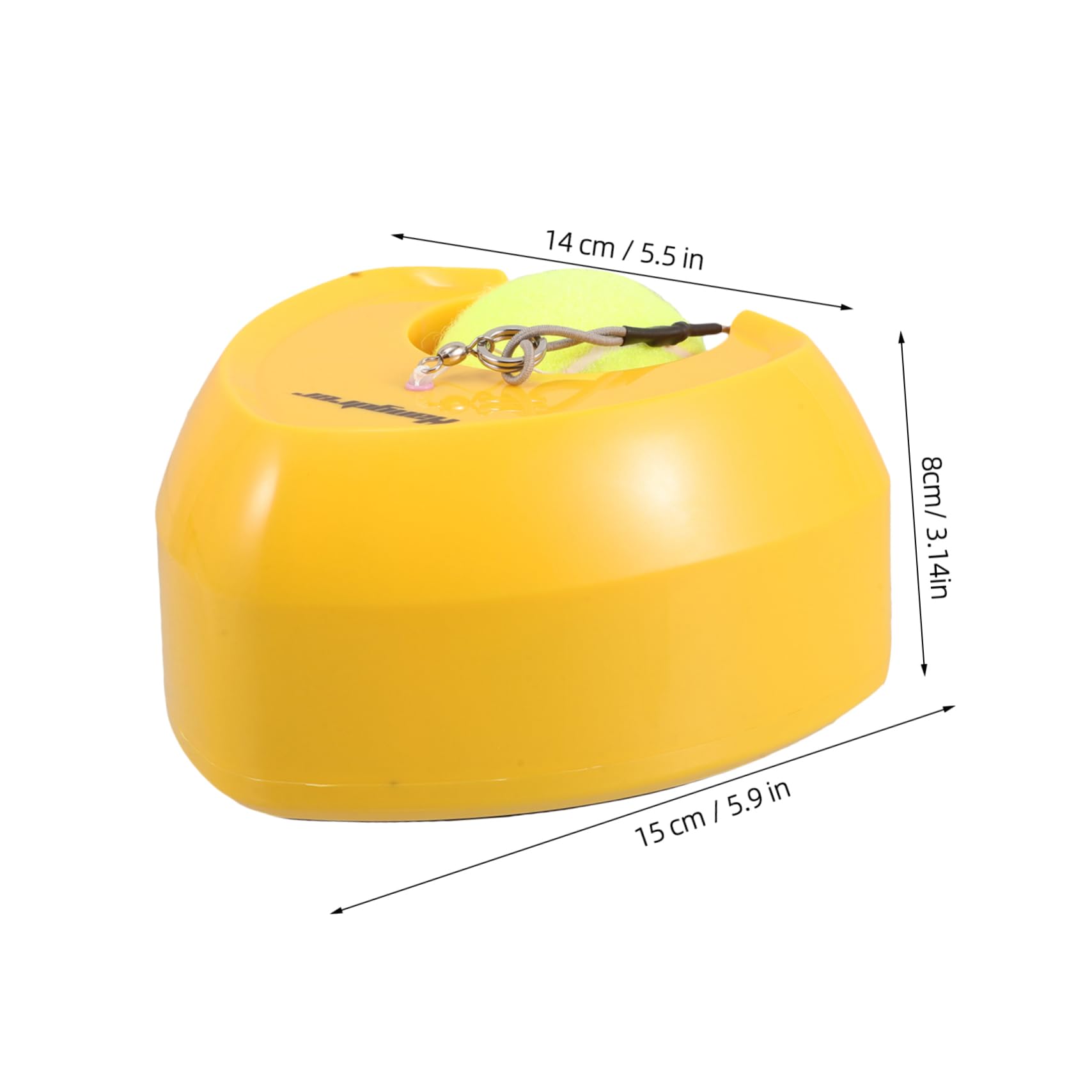 BCOATH Portable Tennis Rebounder Tennis Training Tool No Water Filling Base Heart Shaped