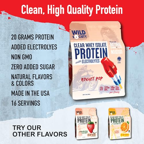 Wild Society Premium Clear Whey Protein + Electrolytes thumb #1