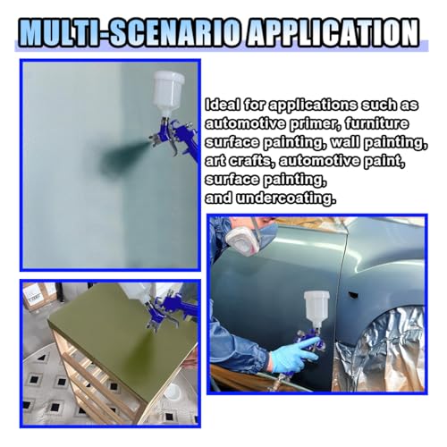 Image of BDZMC Mini HVLP Touch Up Spray Gun with 0.8 mm Nozzle (0.8) | 125 cc Cup Gravity Feed Air Paint Sprayer Spot Repair, Spray Paint Gun for Car Furniture Painting, Car Primer, Wall Painting