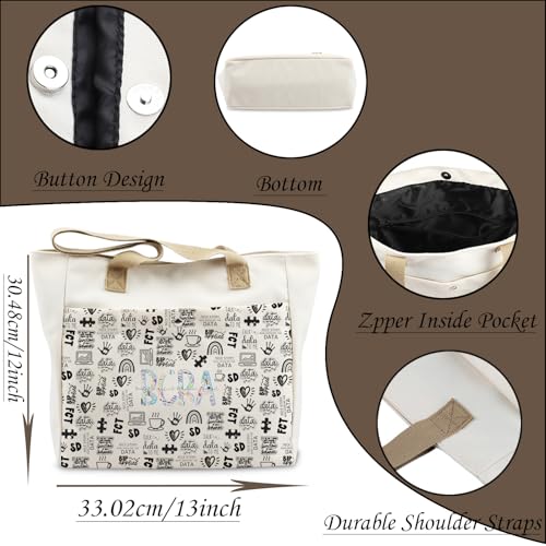 WCGCKO Behavior Therapist Gift Certified Behavior Analyst Gift BCBA Tote Bag Toiletry Bags For Women2