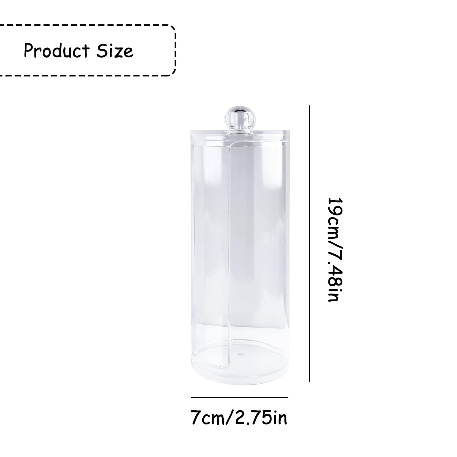 Vanyibro Transparent Long Tube Bathroom Containers,Dispenser Holder ...