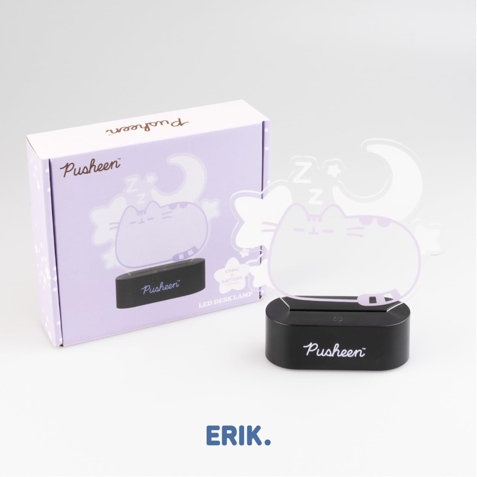 Grupo Erik Lamp - Pusheen | LED Lamp, Night Light, Kids Lamp, LED Desk Lamp, Mood Lights, LED Table Lamp | Gaming Light, Gamer Gifts, Gaming Accessories