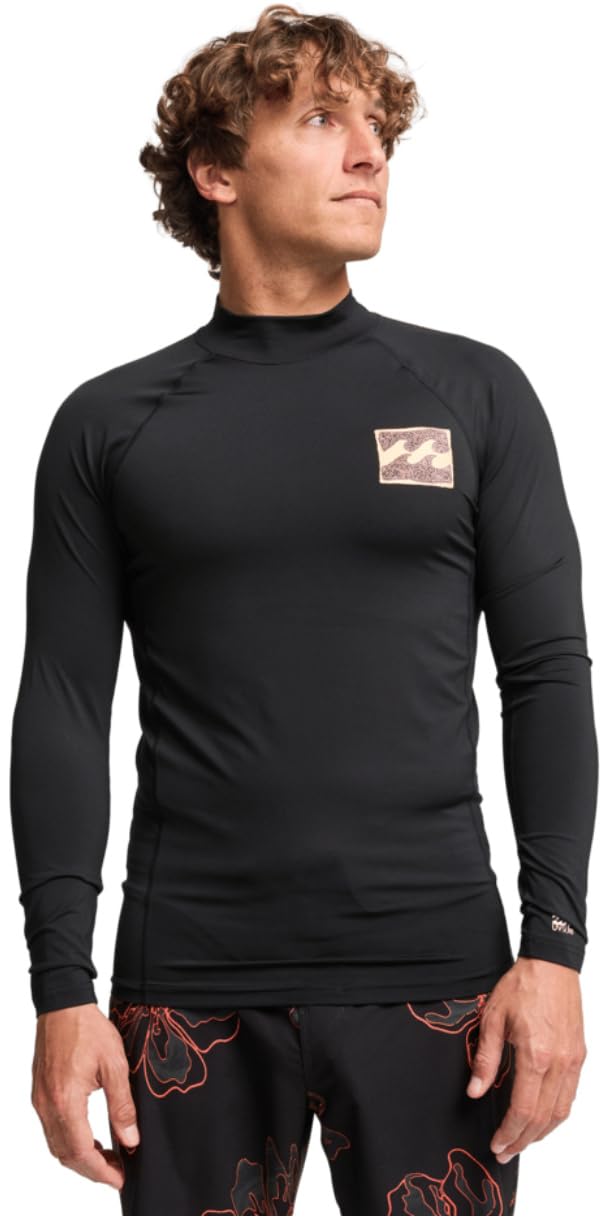 BILLABONG Re Issue Herren-Langarmshirt, LSF 50+, Schwarz