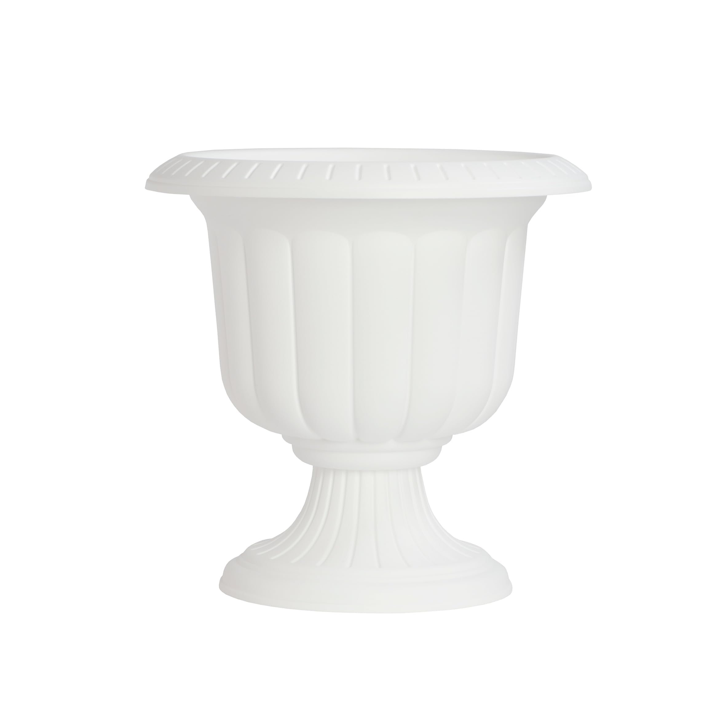 Root & Vessel Classic Urn, White, 14-Inch