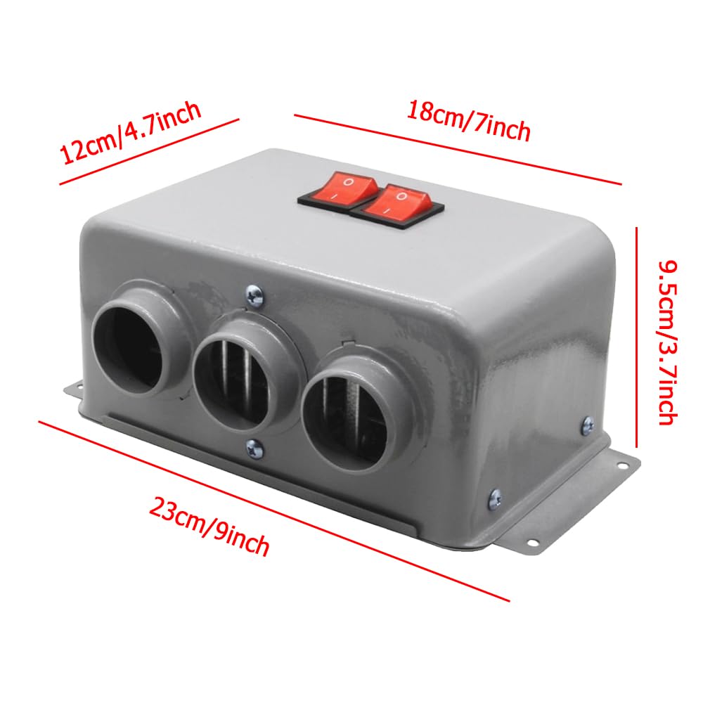 Ventilador de calefacción eléctrica para automóviles de 600 W y 12 V, secador eléctrico, desempañador de parabrisas para vehículos de 12 V, camiones, barcos, UTV, desempañador para invierno, calent
