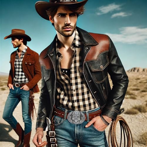Image of Western Cowboy Vintage Rodeo Cross Prayer Horse Belt Buckle Men