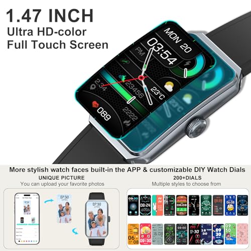 Image of Fitness Tracker, Step Counter with 24 /7 Heart Rate Blood Oxygen Sleep Monitor, Fitness Watch with 100+ Sports Modes, Waterproof Activity Smart Watches for Women Men Android iOS