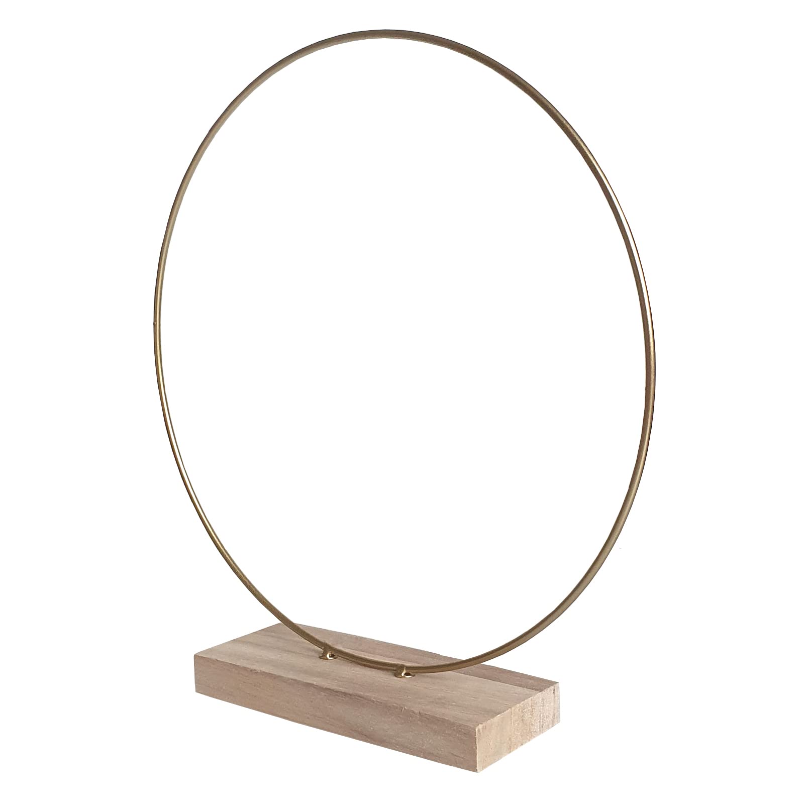 Decoratieve schaal om op te hangen zwart metalen ring Scandi decoratie 28 × 54cm