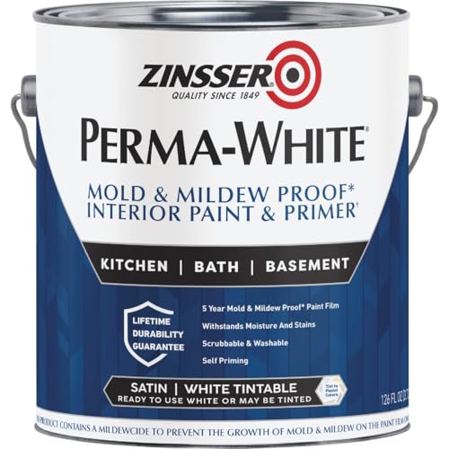 Zinsser Perma-White Mold and Mildew-Proof Interior Paint (Satin, 1-Gallon)