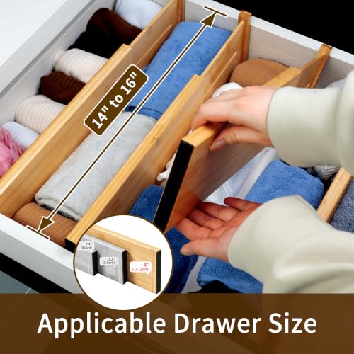 Utoplike-Bamboo-Drawer-Organizer-4-H-Dresser-Drawers-Dividers-for-Clothes-Adjustable-Drawers-Organizers-for-Clothing-Silverware-in-Kitchen-Bathroom-Bedroom-Drawer-Fit-14-16-Drawers
