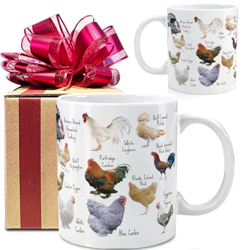 VLUG Breeds of Chickens Mug Gifts for Chicken Lover Women...