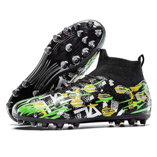 PMKZSES Kids Soccer Cleats High Top