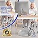 EverRest Under Desk Footrest for Office Use - Warmer Feet, 3 Adjustable Heights - Tall Ergonomic Foot Rest Stool for Gaming Chair, Computer - Leg Support for Work from Home